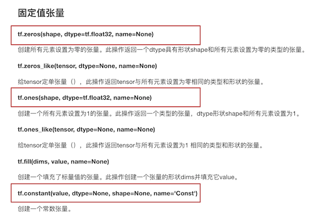 固定值张量